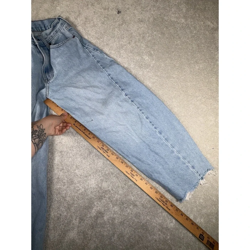 Abercrombie & Fitch The Barrel Jean Mid Rise Women's Size 28 Reg *spot On Leg - Picture 10 of 11